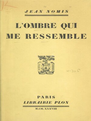 cover image of L'ombre qui me ressemble